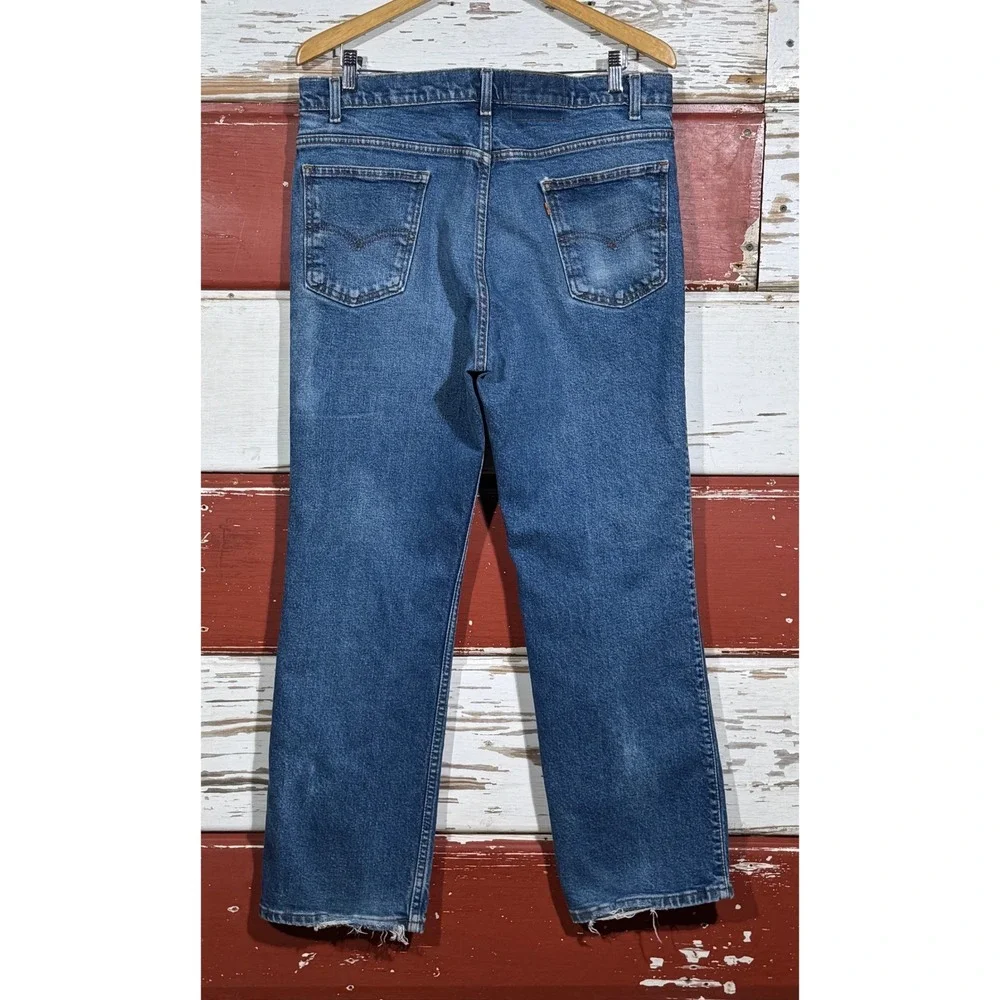 USA 80s Vintage 517 Levi's Jeans Orange Tab Faded Wash Distressed